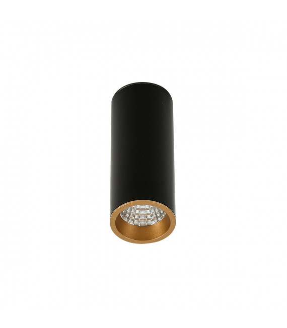 Plafonnier spot technique et moderne Moldes Medium BL/GO Ceiling 3000K Noir, doré
