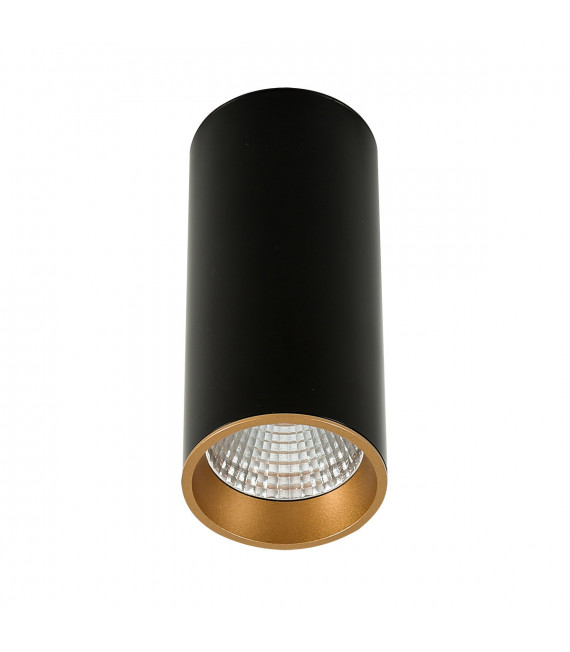 Technical and modern spotlight Moldes Big BL/GO Ceiling 3000K Black, gold
