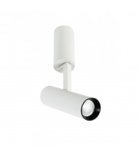 Plafoniera spot tecnica e moderna Bocca White Distanced 3000K Bianco nero