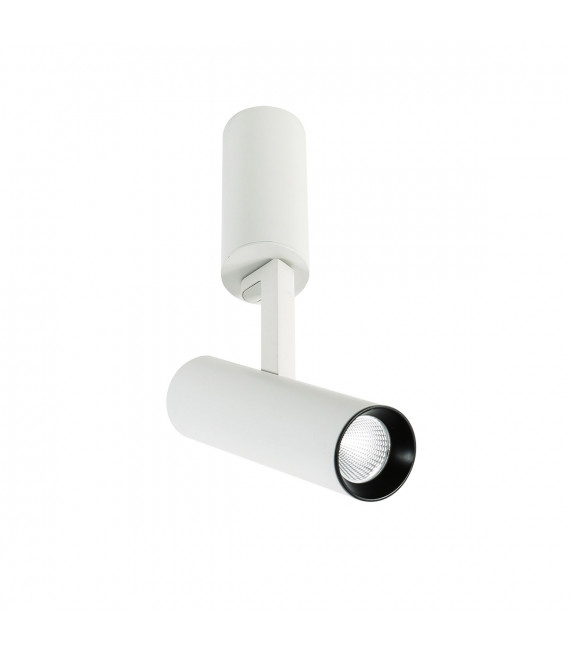 Lámpara de techo spot técnica y moderna Bocca White Distanced 3000K Blanco negro