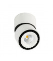 Technical and modern spotlight Sevilla Round Ceiling 4000K White black