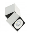 Technical and modern spot ceiling light Sevilla Square Ceiling 3000K White black