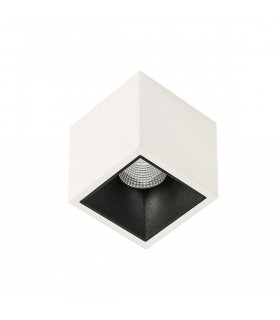 Plafonnier spot technique et moderne Alden White Black Deep 3000K Blanc noir