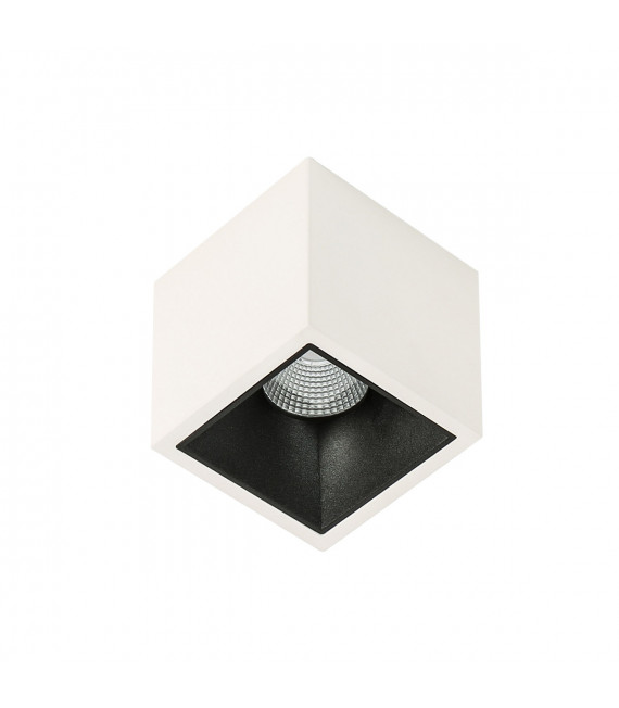 Plafonnier spot technique et moderne Alden White Black Deep 3000K Blanc noir