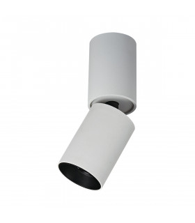 Plafoniera tecnica e moderna Lunaro White nera
