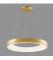 Suspension moderne Giulia Or brossé et blanc