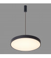 Modern hanging lamp Orbital Sandblasted black