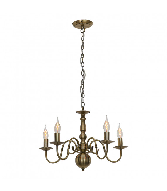 Lampadario classico Marion bronzo antico