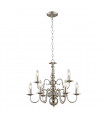 Lustre classique Marion Chrome 9 ampoules