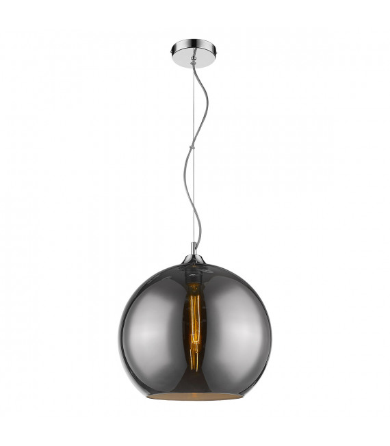 Moderne Pendelleuchte Fixio Chrome, schwarz