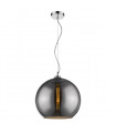 Suspension moderne Fixio Chrome, noir