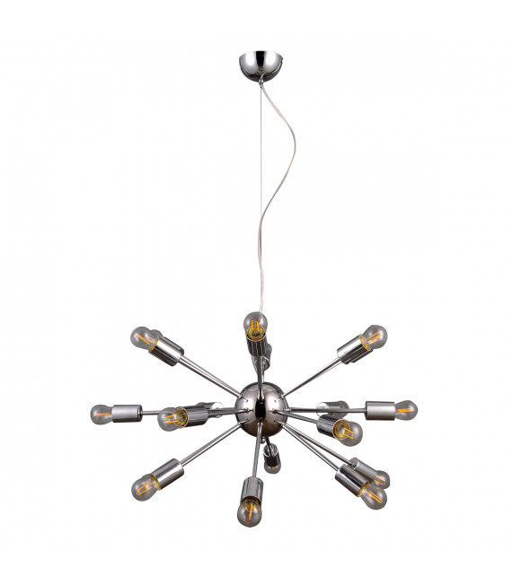 Moderne Pendelleuchte Theo Chrome