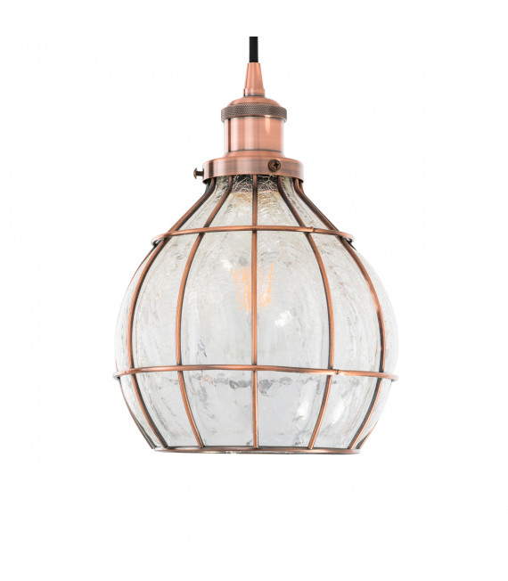 Lampadario classico Finter Rosso rame