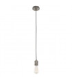 Douille suspendue moderne Casa Noir en alu