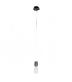 Douille suspendue moderne Millenia Noir en alu