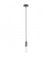 Moderna Black 1-Light Modern Pendant Socket