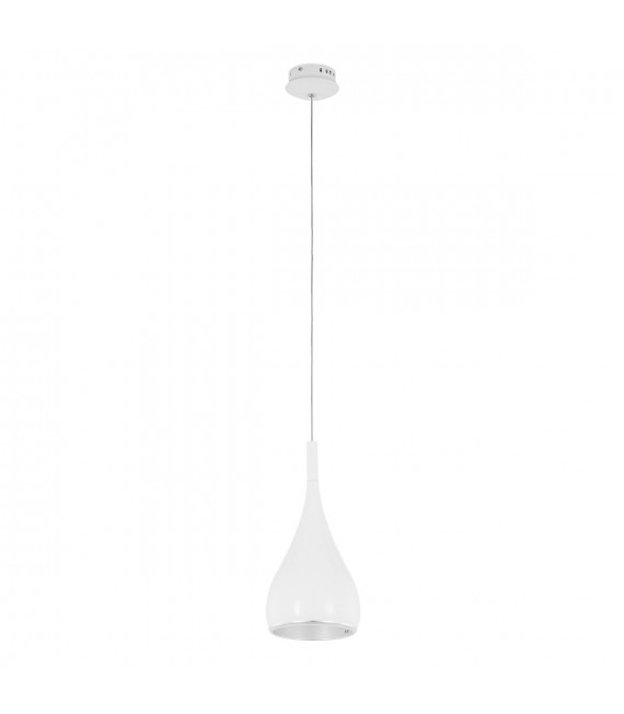 Modern pendant light Anon White Chrome, white