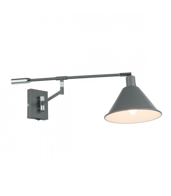Industrial and retro wall lamp Trinity Graphite