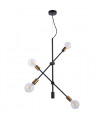 Suspension industrielle et rétro Edmond Noir mat, doré