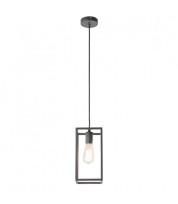 Lampada a sospensione industriale e retrò Sigalo Chrome