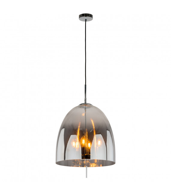 Suspension moderne Alan Chrome 4 ampoules