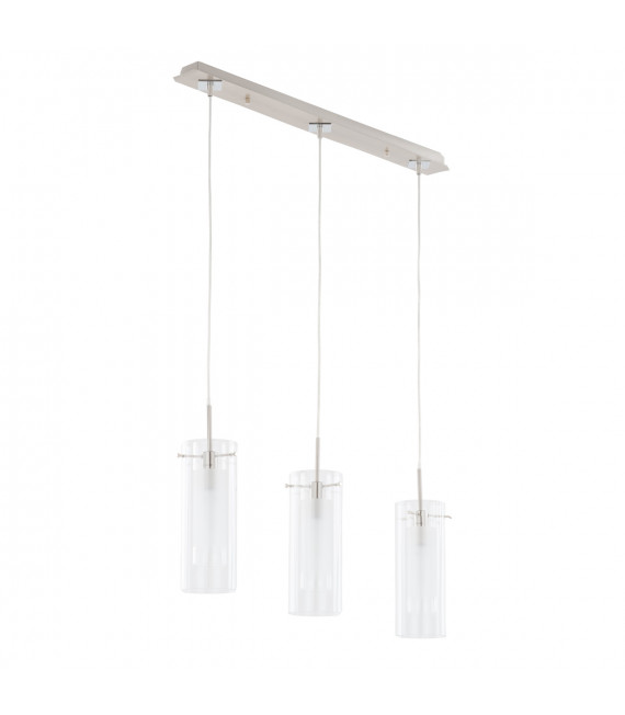 Suspension moderne Terni Chrome 3 ampoules
