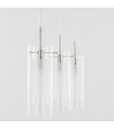 Suspension moderne Terni Chrome 3 ampoules