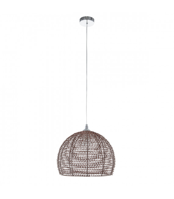 Moderne Pendelleuchte Justin Chrome, Kupfer