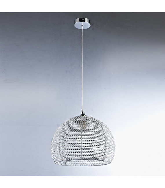 Suspension moderne Justin Chrome, aluminium
