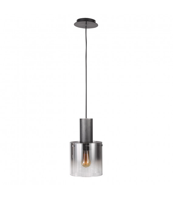 Modern hanging lamp Javier Black, smoked