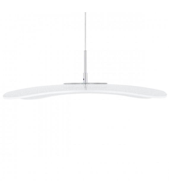 Moderna lampada a sospensione Blossom Chrome, trasparente