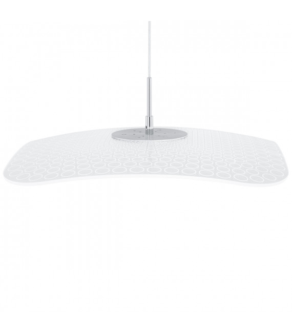 Moderne Pendelleuchte Blossom Chrome, transparent