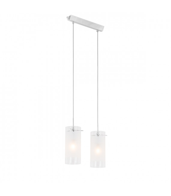 Modern Blend Chrome 2-Light Metal Pendant