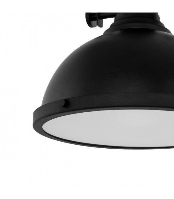 Lámpara colgante industrial y retro Maeva Black