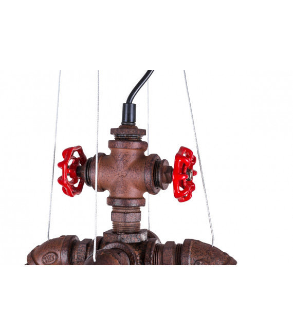 Industrie- und Retro-Pendelleuchte Manila Rusty