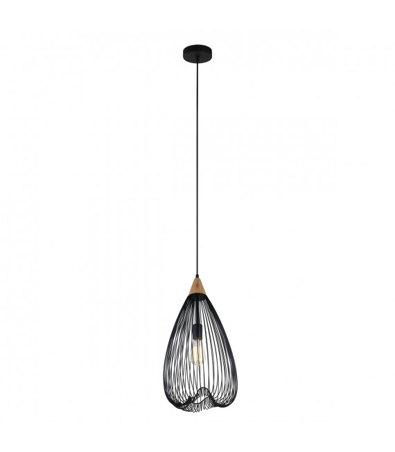 Lampada a sospensione industriale e retrò Nuka Black