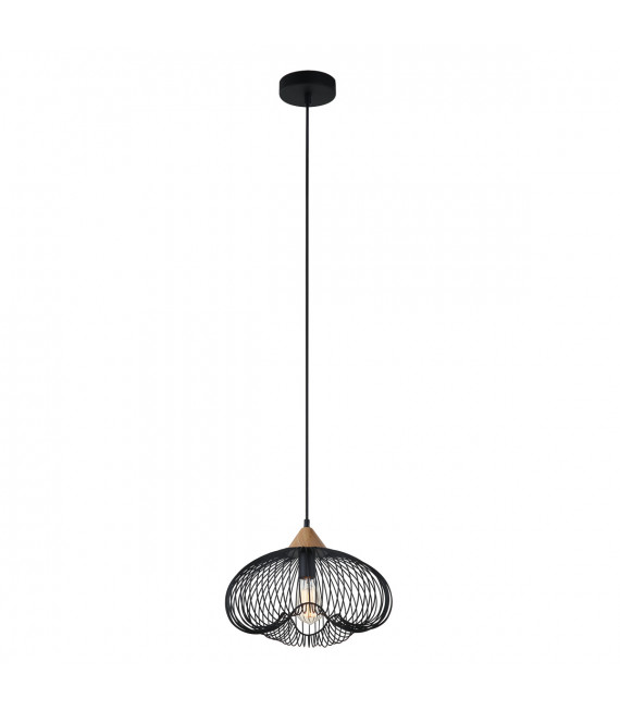 Industrie- und Retro-Pendelleuchte Nuka Black