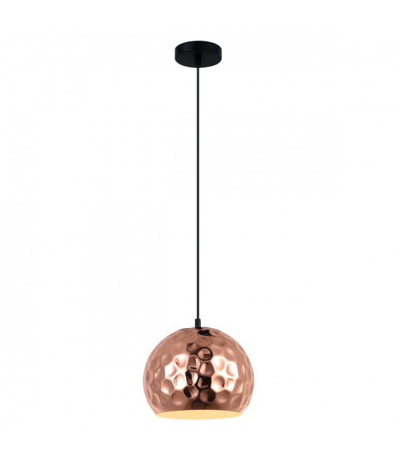 Moderne Pendelleuchte Grelium Black, Kupfer