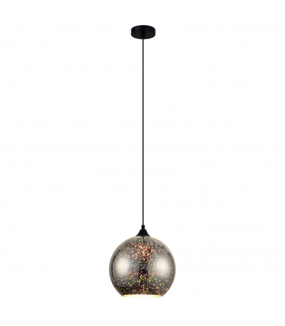 Lámpara colgante moderna Andromeda 3D Negro, de color