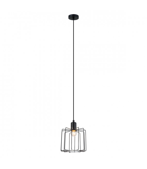 Lámpara colgante industrial y retro Gervais Noir