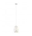 Suspension moderne Harley blanc 1 ampoule