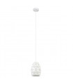 Suspension moderne Harley blanc 1 ampoule