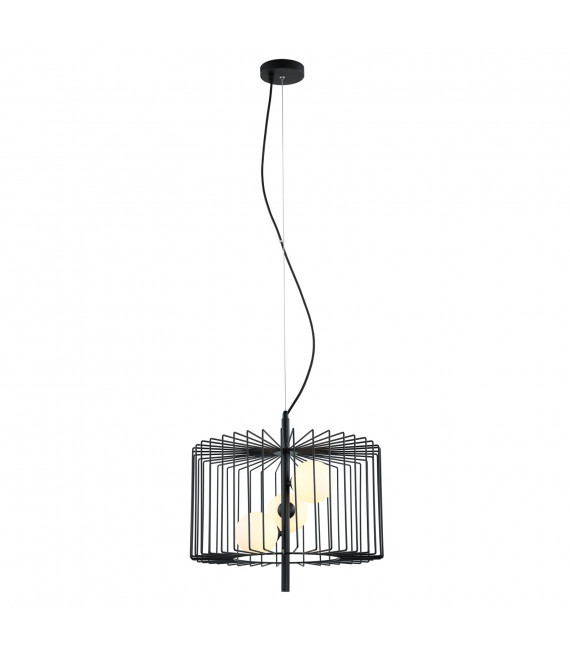 Lámpara colgante moderna Daren Black