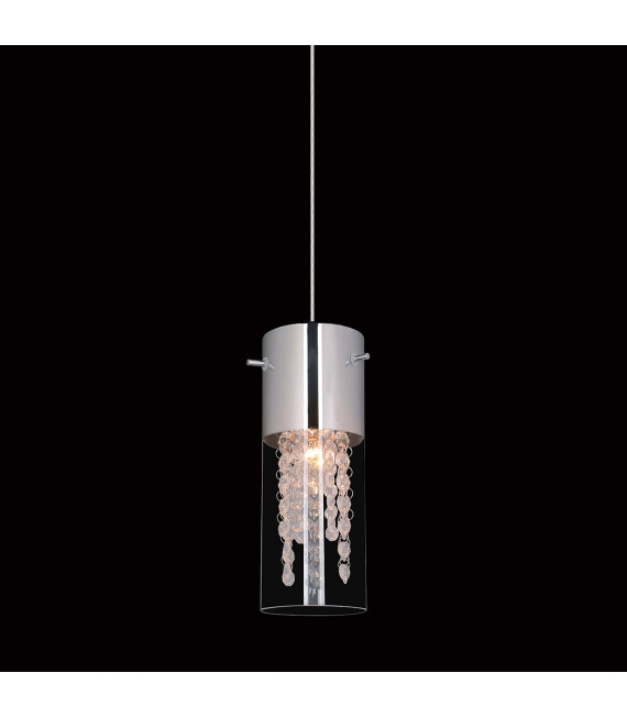 Lámpara colgante de cristal Marqu Chrome