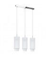 Suspension en cristal Lana WH blanc 3 ampoules