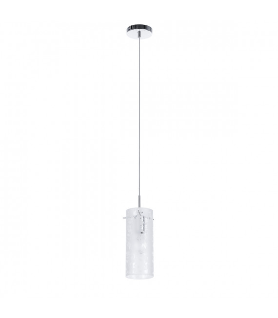 Lámpara colgante moderna Naolin Chrome, blanco
