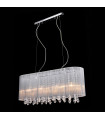 Isla white crystal pendant light 4 bulbs