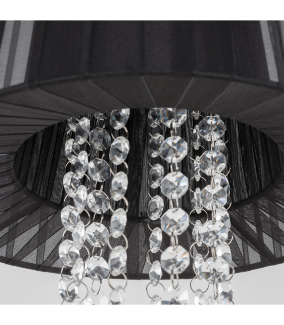 Luisa Crystal Pendelleuchte Schwarz