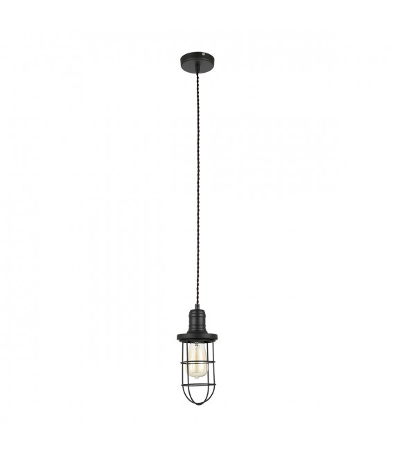 Industrie- und Retro-Pendelleuchte Synthia Black