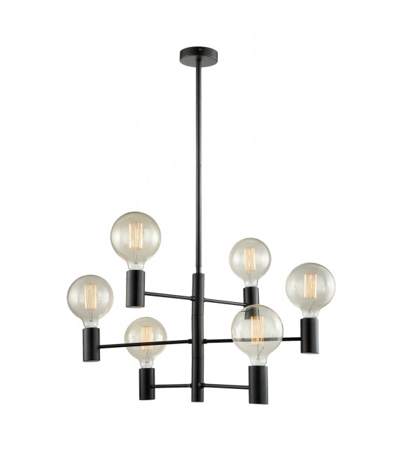 Modern hanging lamp Veva Black